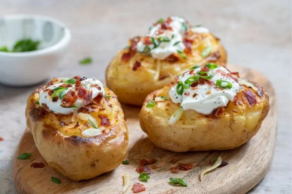 can you pre cook baked potatoes for camping