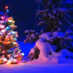 how to put lights on a tree outdoors