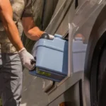 how to remove camper toilet