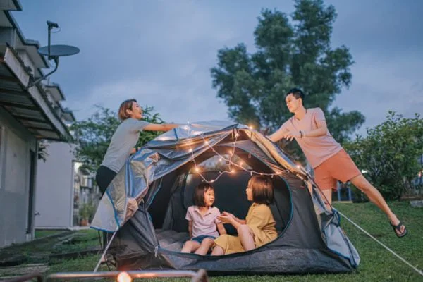 How to decorate a Camping Tent for a party