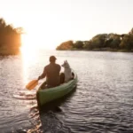 How big of a canoe for person and dog