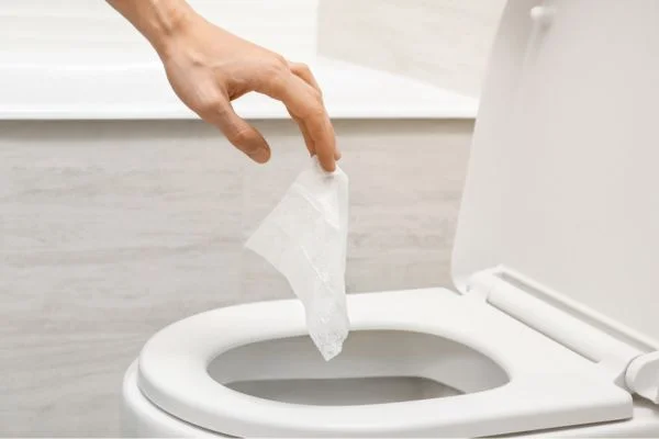 What happens if you flush baby wipes